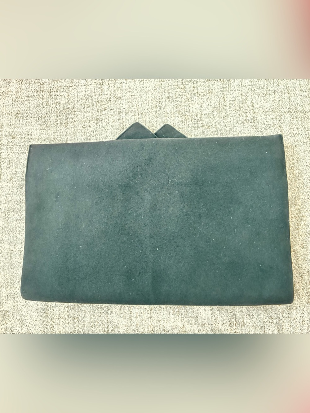 Vintage George Morris Black Suede Clutch